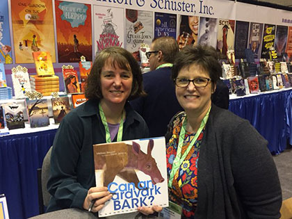 Melissa Stewart and educator with Can an Aardvark Bark